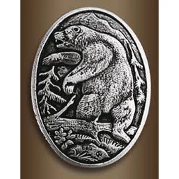 Blaser ezüst markolatrózsa, medve