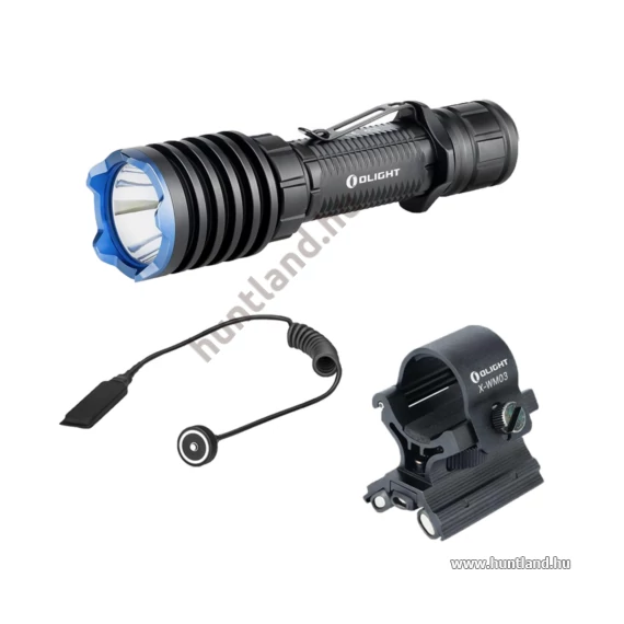 Olight Warrior X Pro  vadász szett (lengőkapcsoló, szerelék)