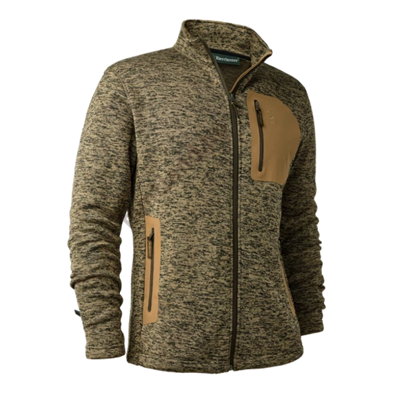 Deerhunter Sarek kötött fleece kabát , butternut melange szín